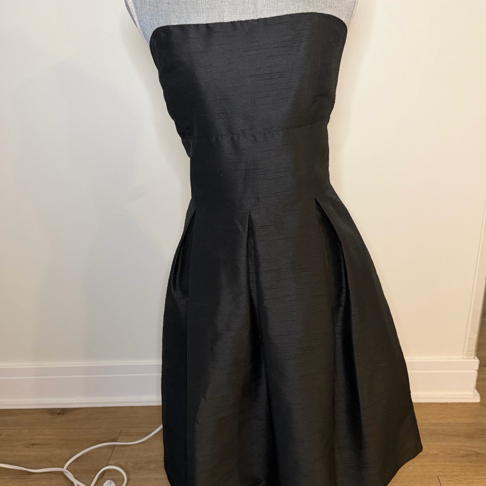 ALFRED SUNG Classic Black Strapless Dress, Size 12